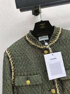 Cropped Tweed Jacket Skirt Co-ord Set